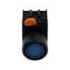 1NO1NC Interrupteur à bouton-poussoir illuminé à tête plate et momentanée, AC/DC 24V