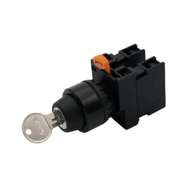 1NO1NC Two-Position Right-Momentary 45° Key Selector Switch