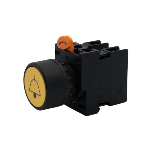 1NO Momentary Push Button Switch with Alarm Bell Symbol