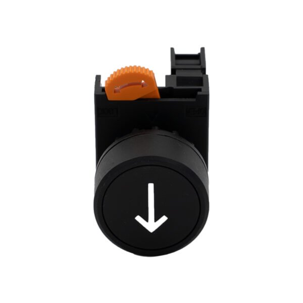1NO Momentary Push Button Switch with ↓ Down Arrow Symbol