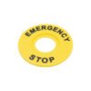 Emergency Stop Button Sign